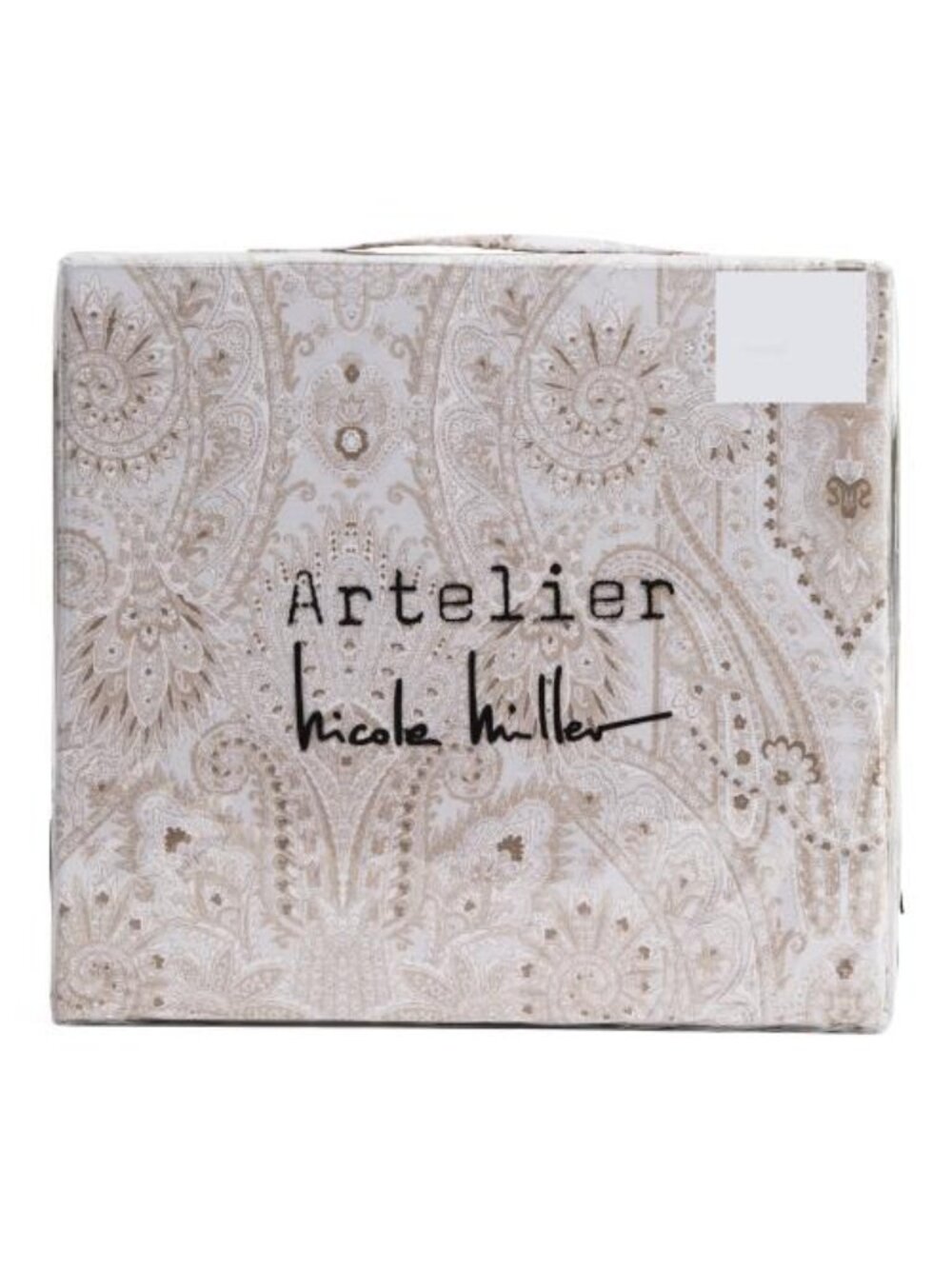 NICOLE MILLER ARTELIER Cotton Percale Pattern Duvet Set